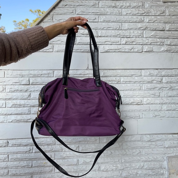 Lavie Pre Loved Purple Black Laptop Bag - Picture 7 of 14